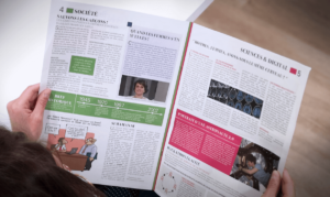 Aperçu d'un journal 50/50 réalisé pour la semaine de la mixité chez Crédit Agricole