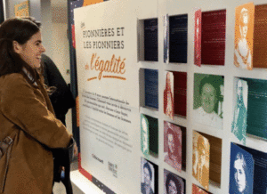 Aperçu de la fresque géante "pionnères et pionniers de l'égalité"