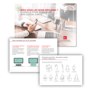 Aperçu du livret sur les troubles musculo-squelettiques réalisé pou rla Caisse D'Epargne