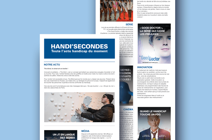 Aperçu newsletter Handi'minutes