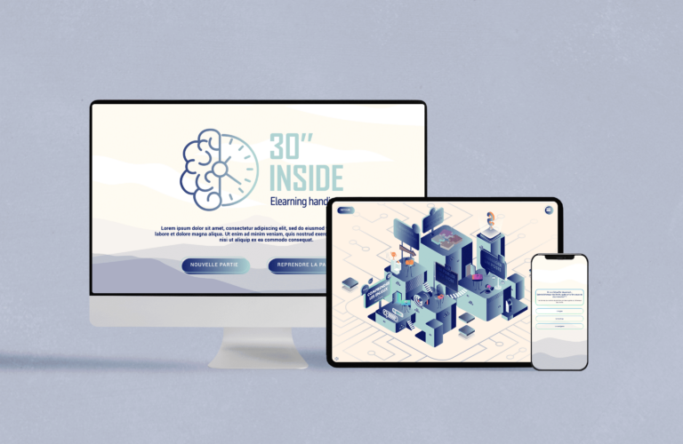 Mockup de notre e-learning 