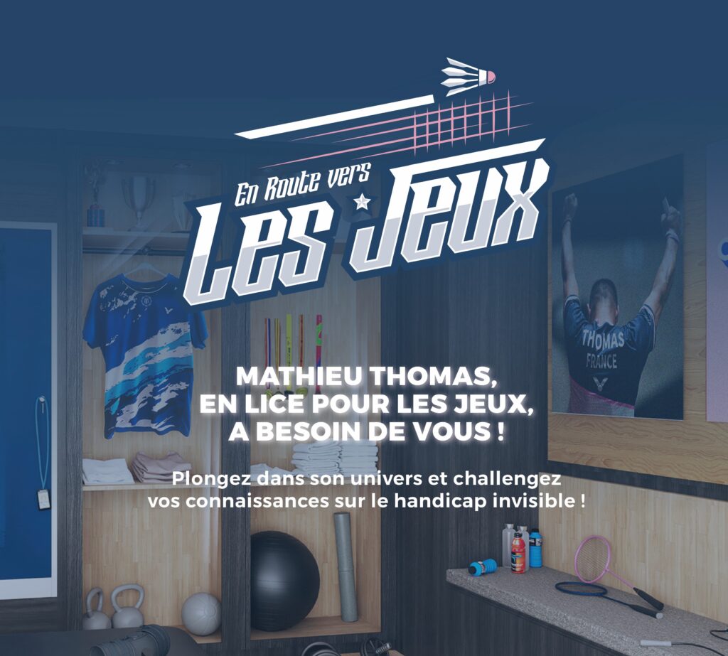 Handisport : Illustration de notre serious game "En route vers les jeux"