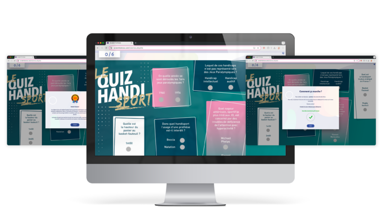 Carte à gratter digitale handisport